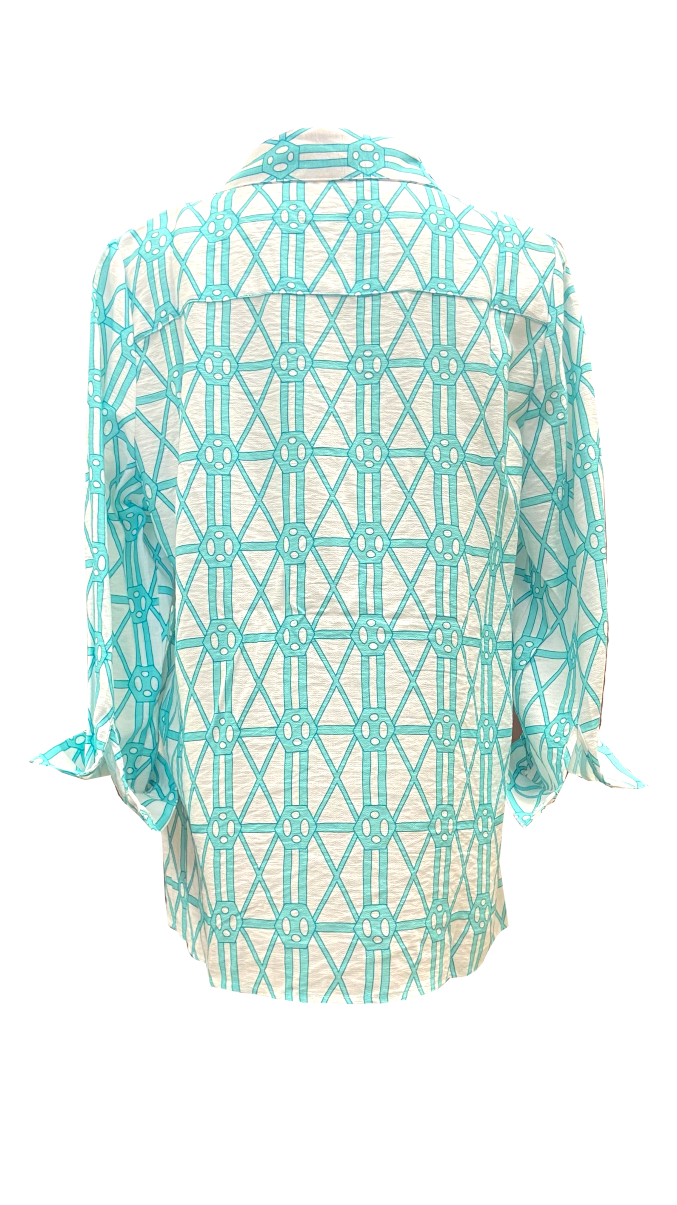 Boho Chic | Blue and White Top