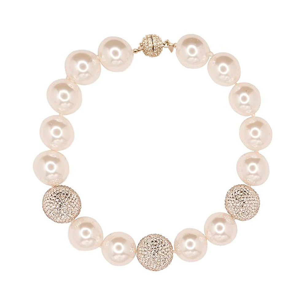 Kenneth Jay Lane | Jackie Kennedy White Pearl Necklace - Pearl