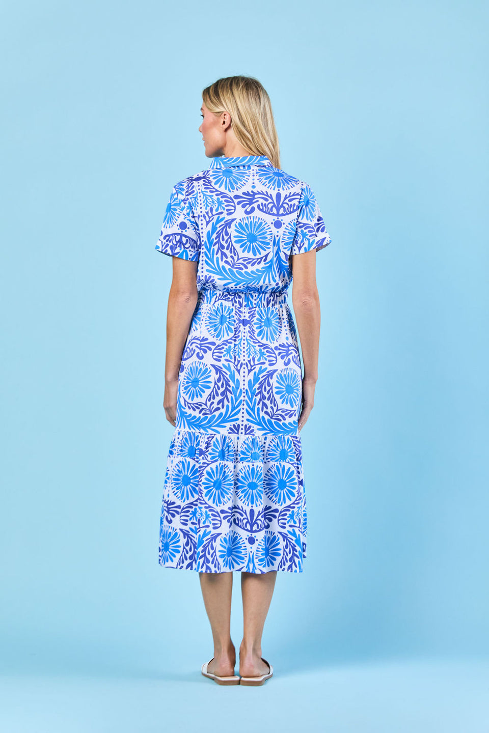 Sheridan French | Gwyneth Dress - Navy Jardin