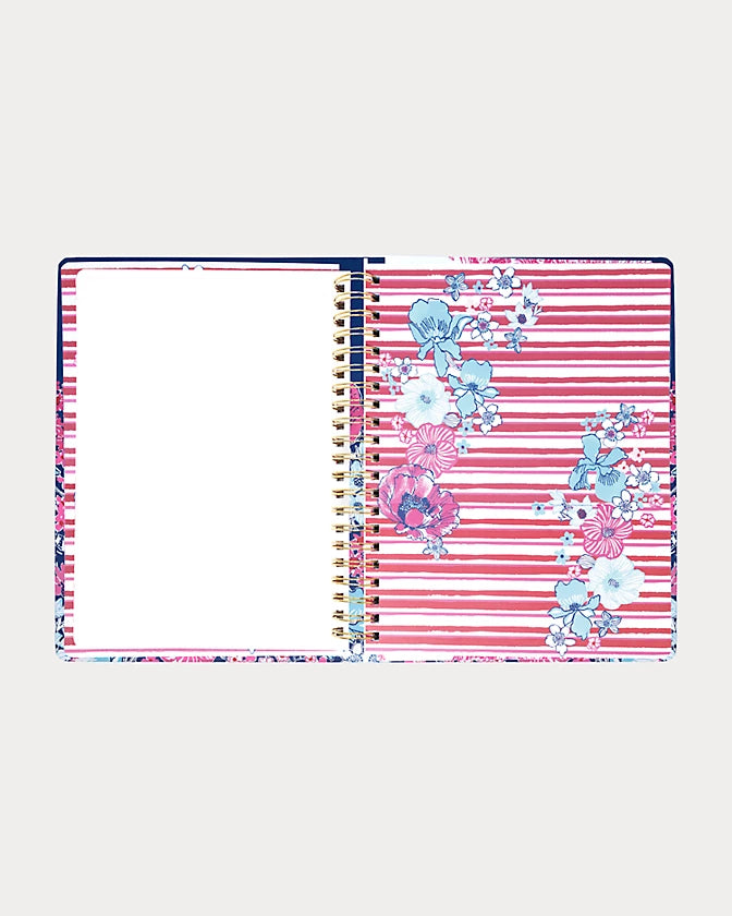 Lilly Pulitzer 2026-2027 17 Month Jumbo Agenda Floral color in Starlight Navy In All Her Glory
