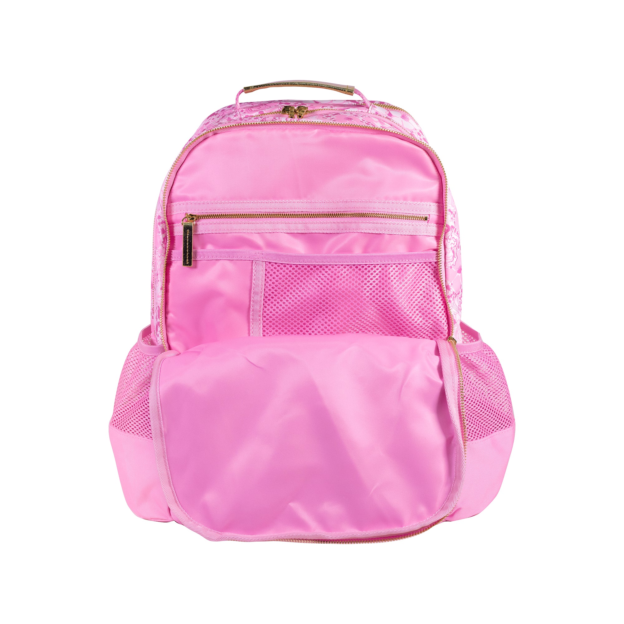 Lilly Pulitzer Backpack Conch Shell Pink Pink floral patterned backpack