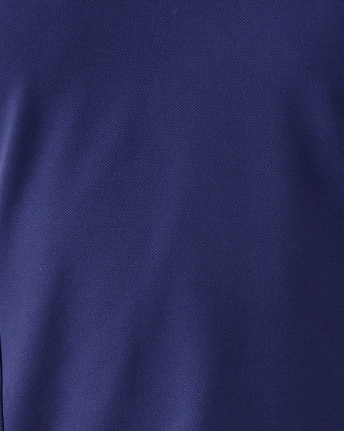 Close-up of a blue fabric texture