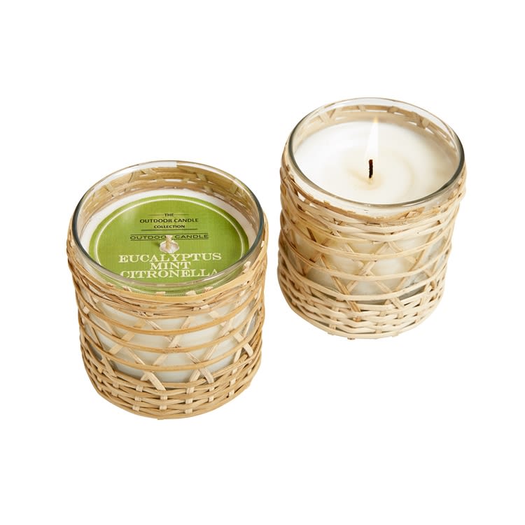 Field + Fleur | Eucalyptus Mint Citronella Bamboo Wrapped Candle 7oz.