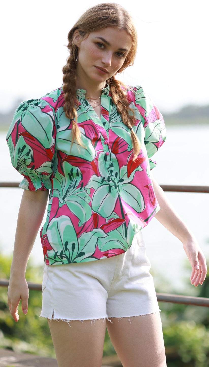 Maude | Amy Print Top