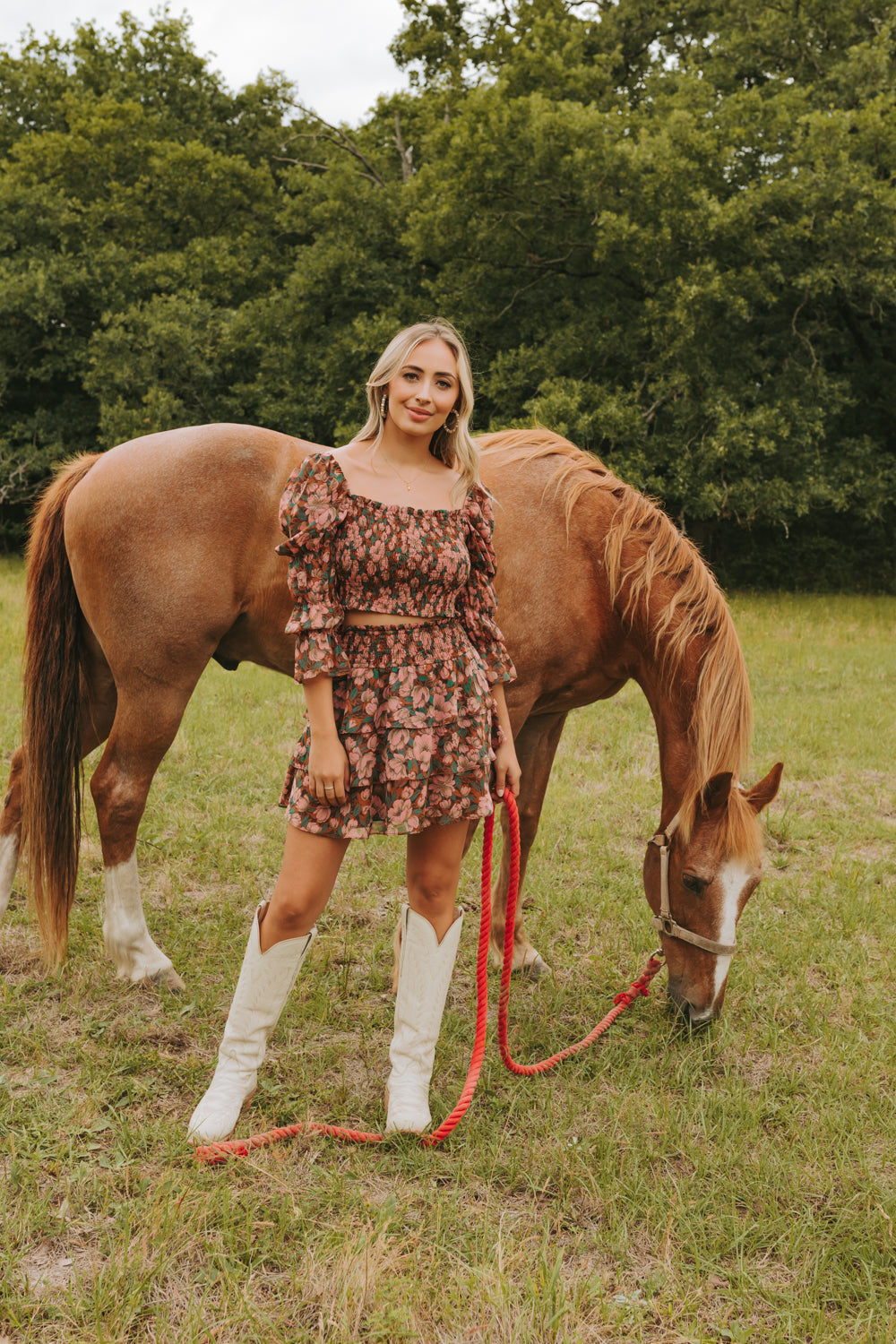 Buddy Love | Nelly Smocked Two-Piece Set - Lost Lovers
