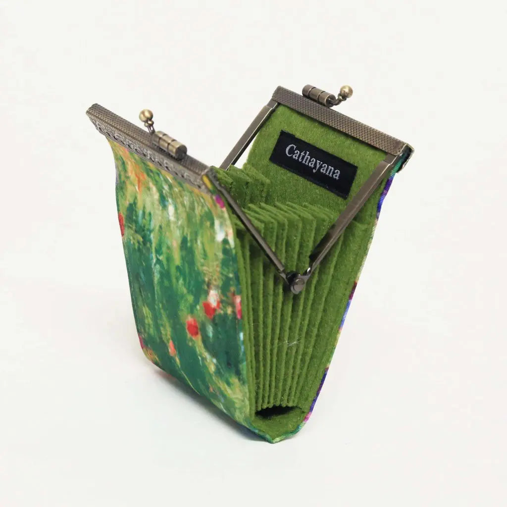 Cathayana | Card Holder with RFID Protection Monet’s Alice Gardens