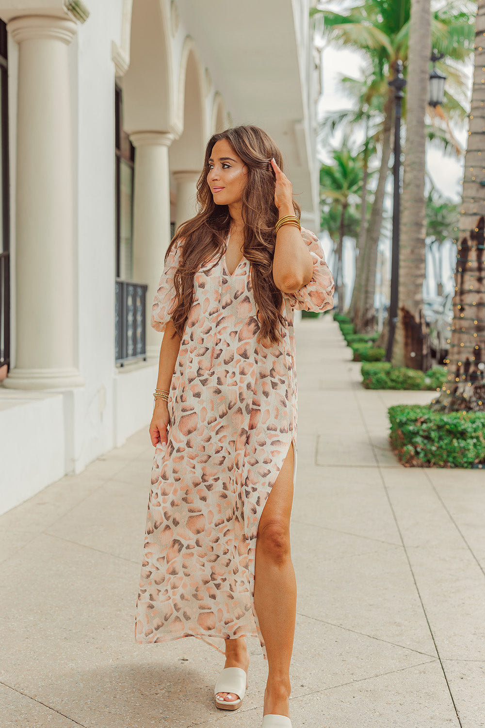 Buddy Love | Pamela Caftan Maxi Dress - Shell