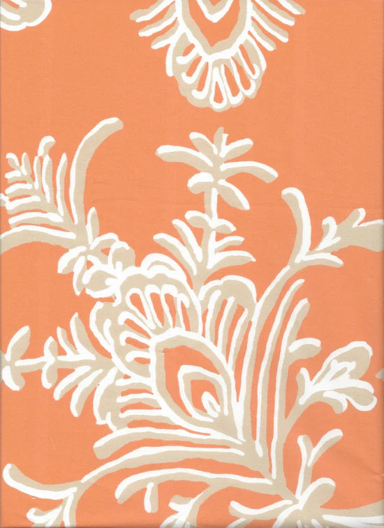 Patty Kim Elizabeth Blouse - Tangerine orange floral patterned shirt