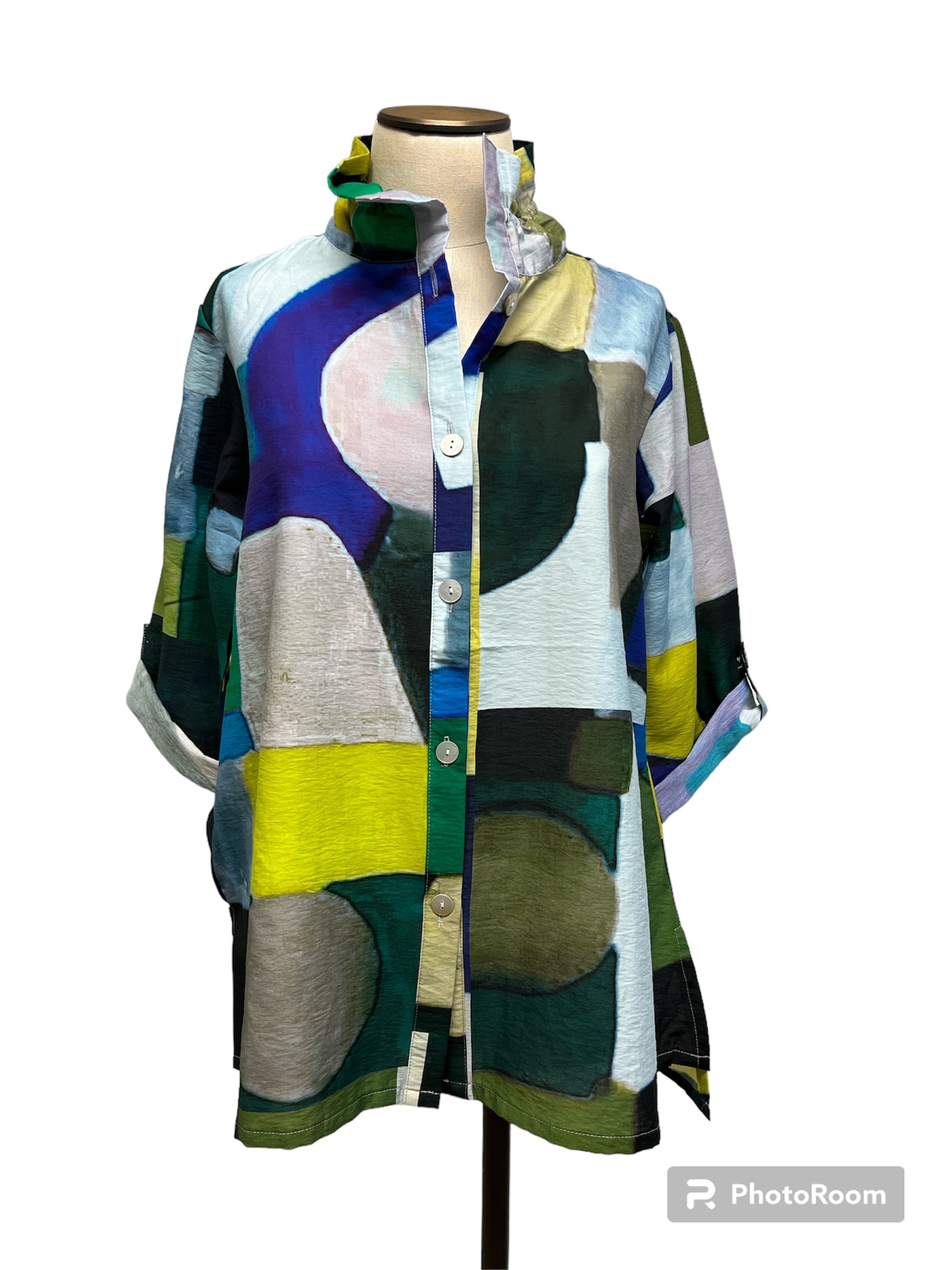 Too Fan | Big Print Wire Jacket
