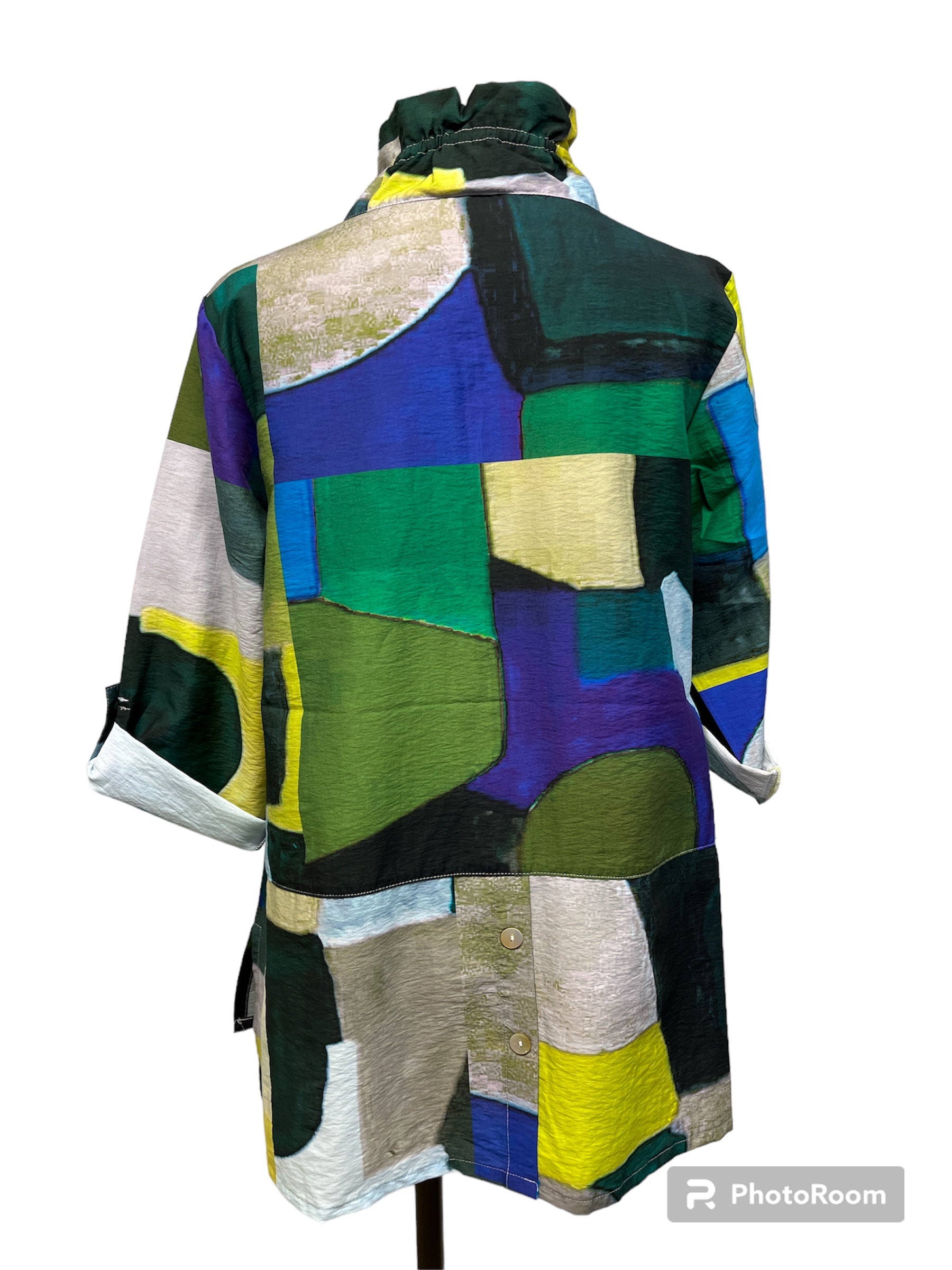 Too Fan | Big Print Wire Jacket