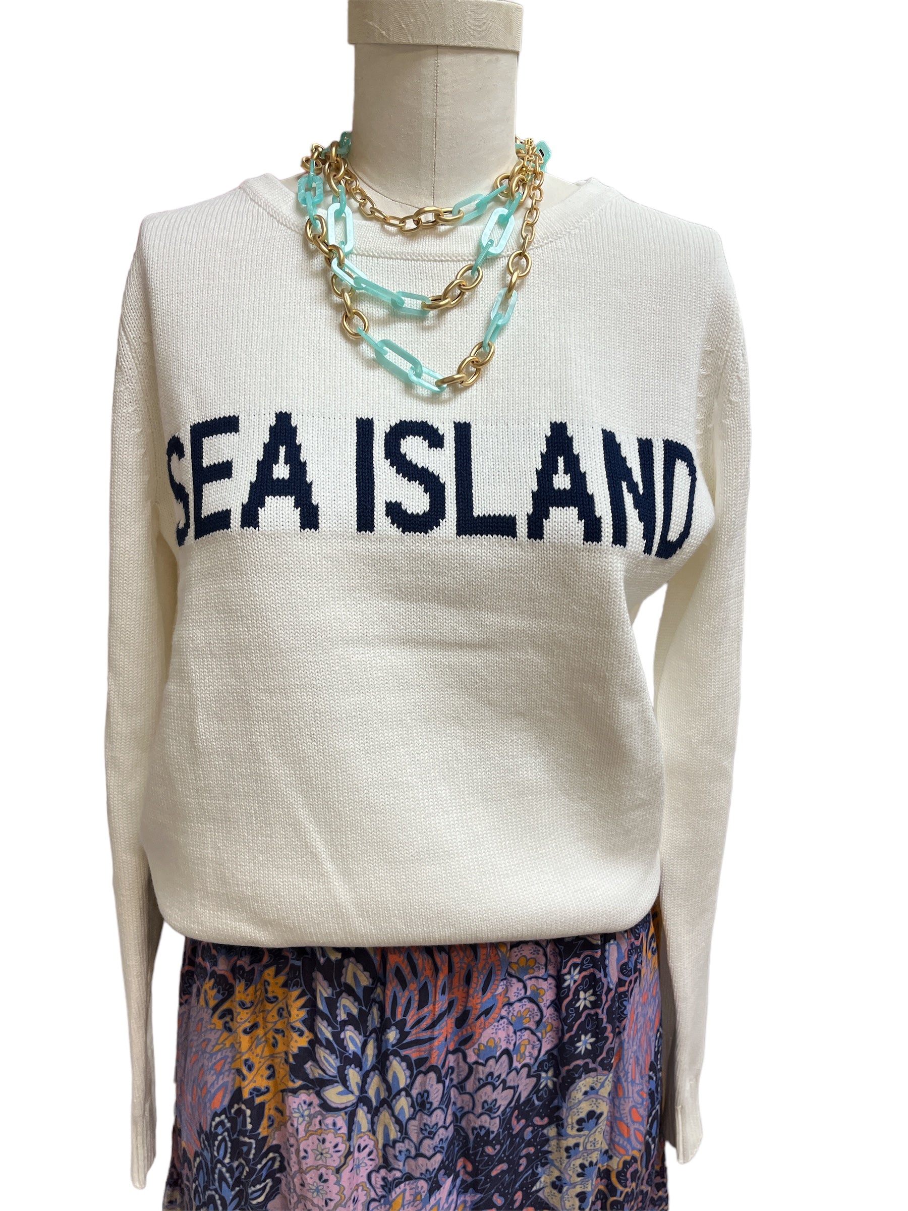 Pink Pineapple | Classic Sea Island Sweater | Pink Pineapple | Cloister Collection Designer Fashion