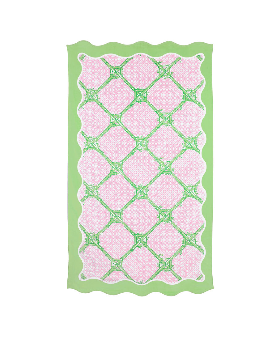 Lilly Pulitzer | Scalloped Beach Towel - Butterfly Trellis