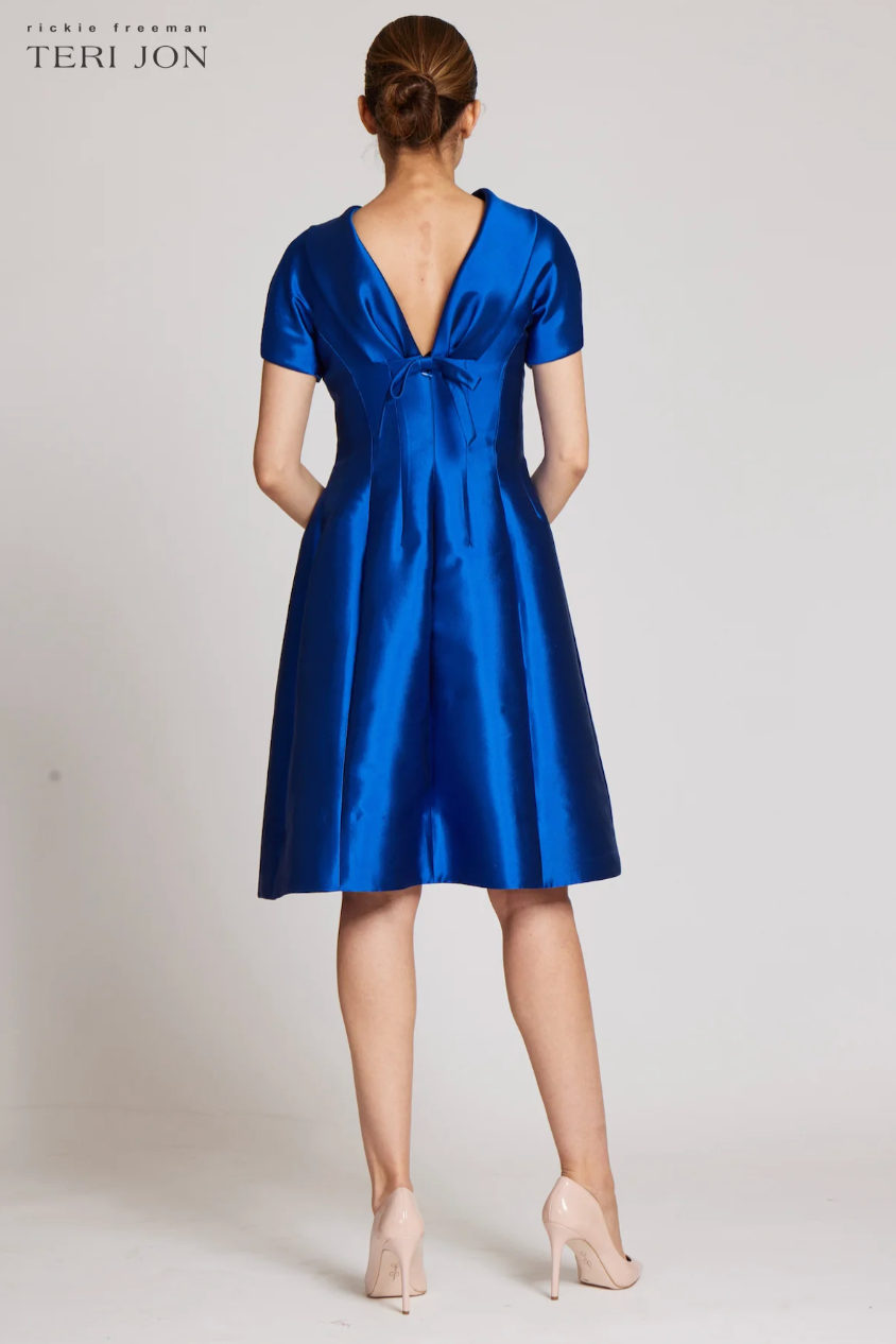 Teri Jon | Gazar Roll-neck Dress