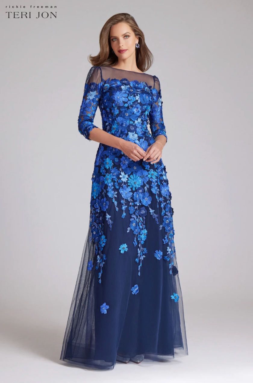 Teri Jon | Floral Gown