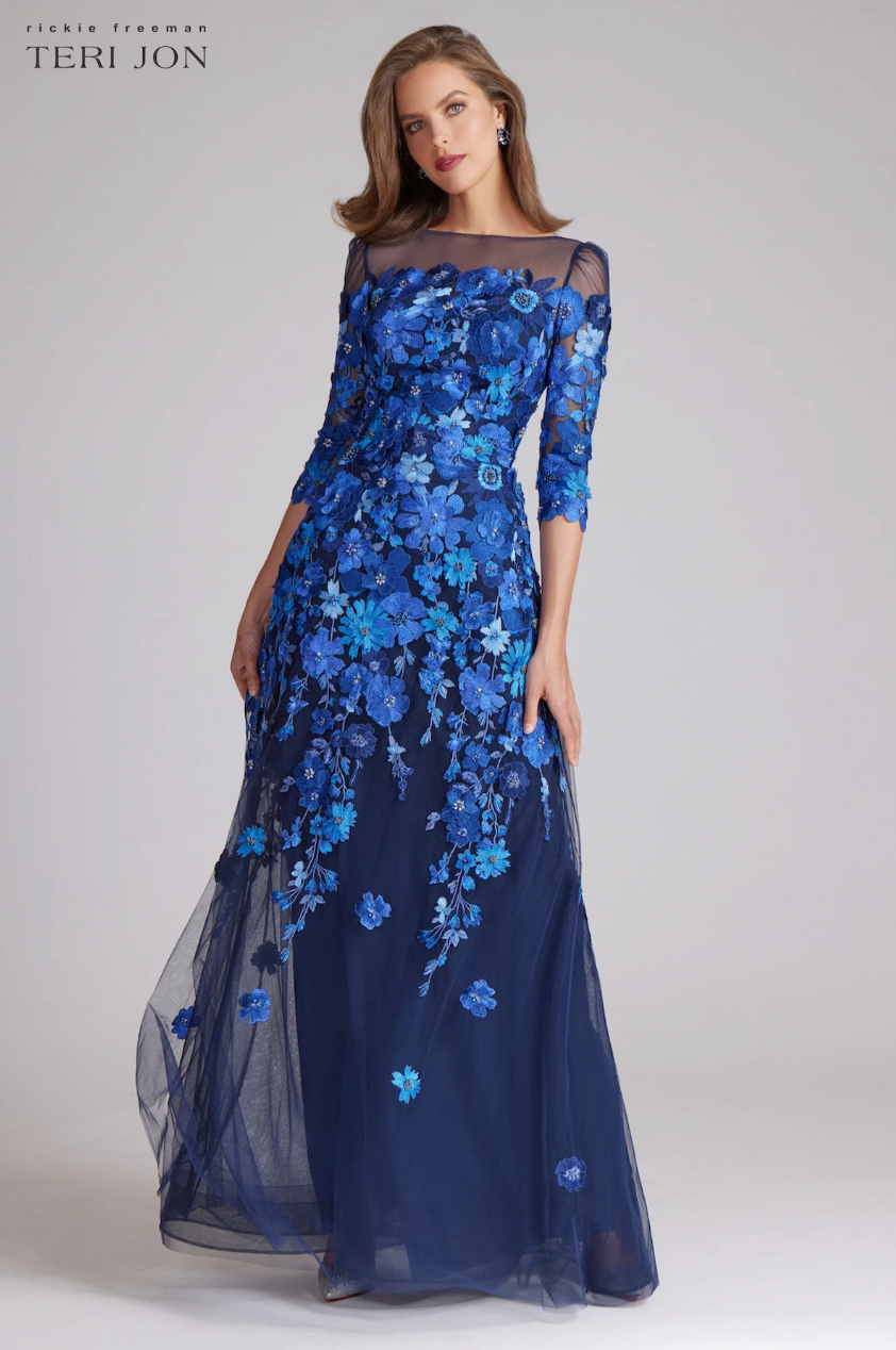 Teri Jon | Floral Gown