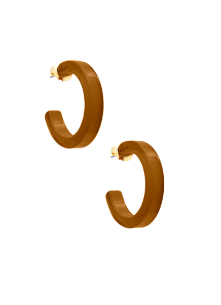 Zenzii | Small Resin Open Hoop Earring