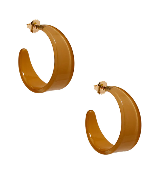 Zenzii | Resin Open Hoop Earring