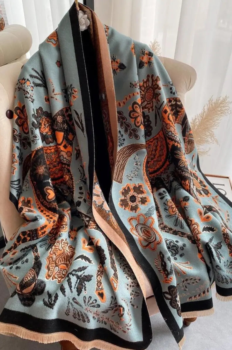 Winding River | Reversible Shawl/wrap