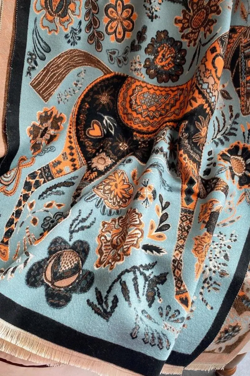 Winding River | Reversible Shawl/wrap