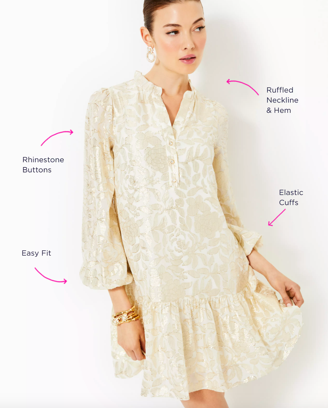 Lilly Pulitzer | Evaline Silk Dress | Lilly Pulitzer | Cloister Collection Designer Fashion