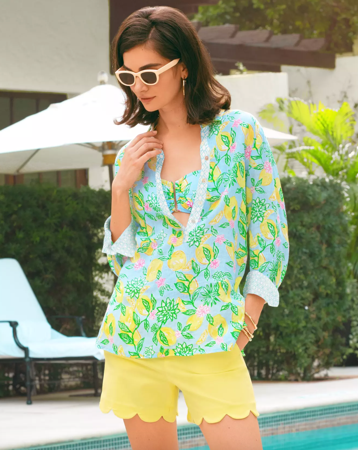 Lilly Pulitzer | Riverlyn Pieced Print Tunic
