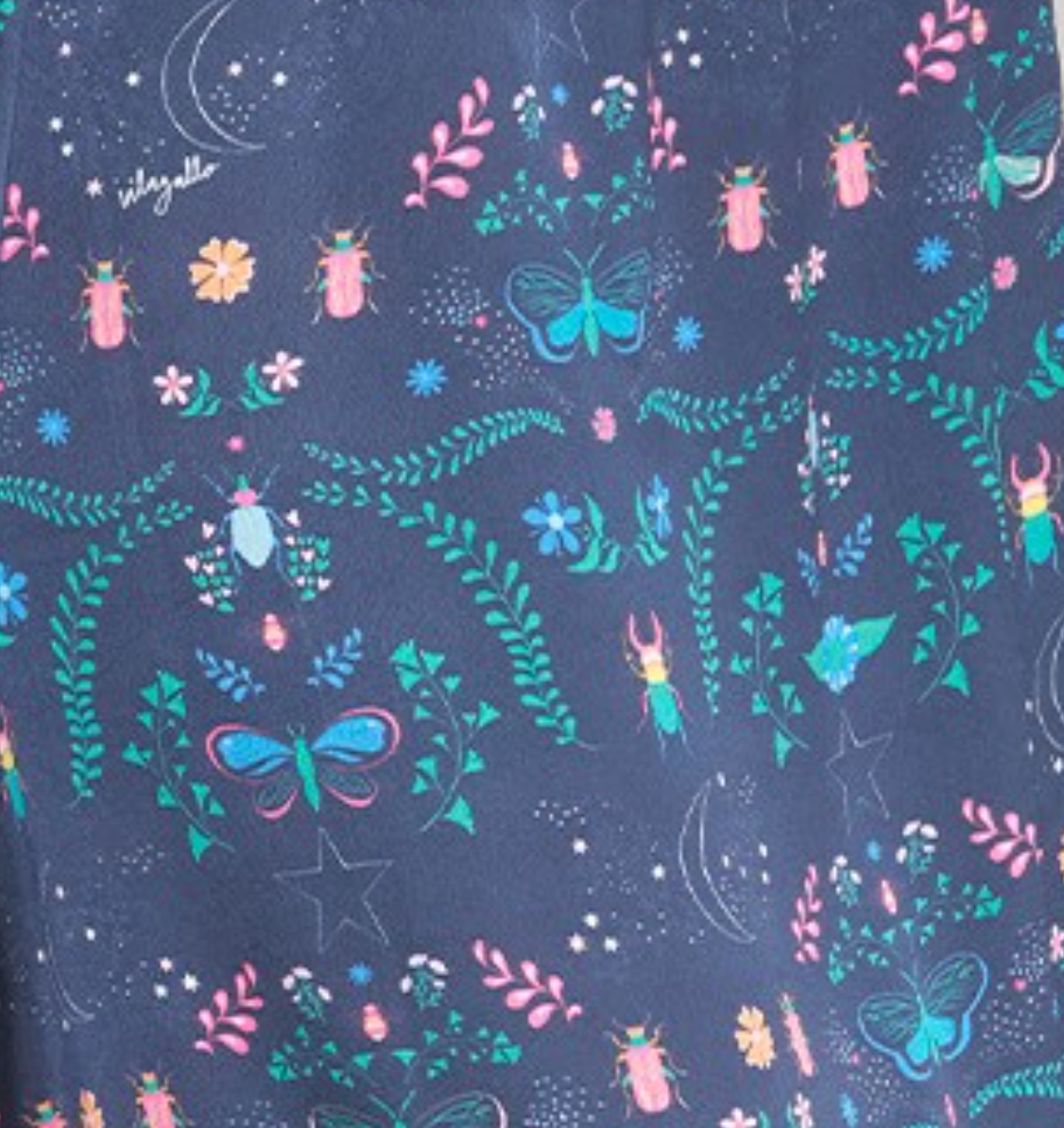 Vilagallo | Navy Print Insects Dress