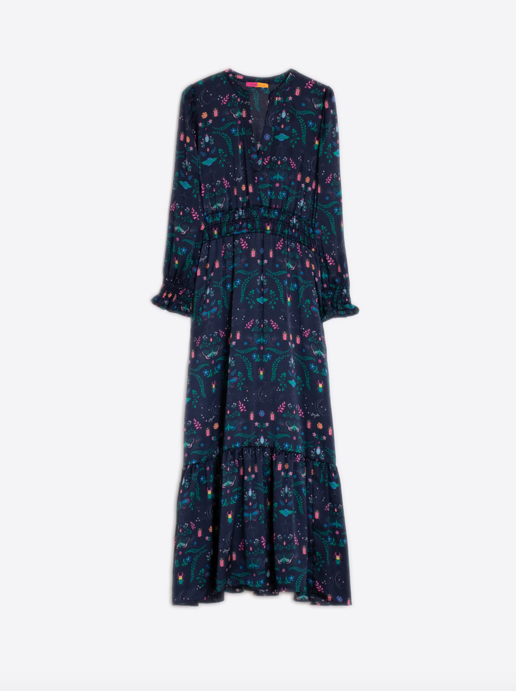 Vilagallo | Navy Print Insects Dress