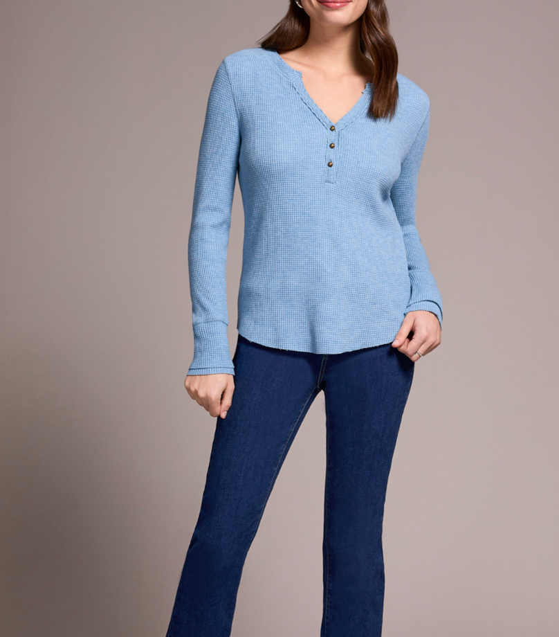 Tribal | Henley Top W/ Buttons