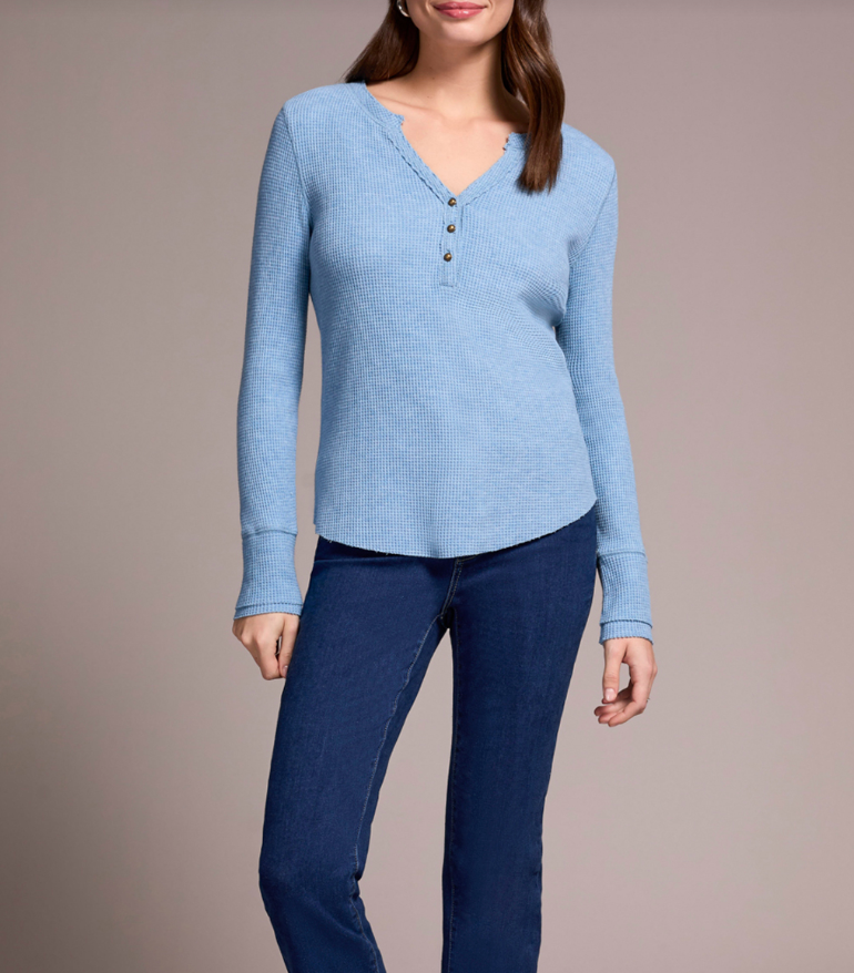 Tribal | Henley Top W/ Buttons