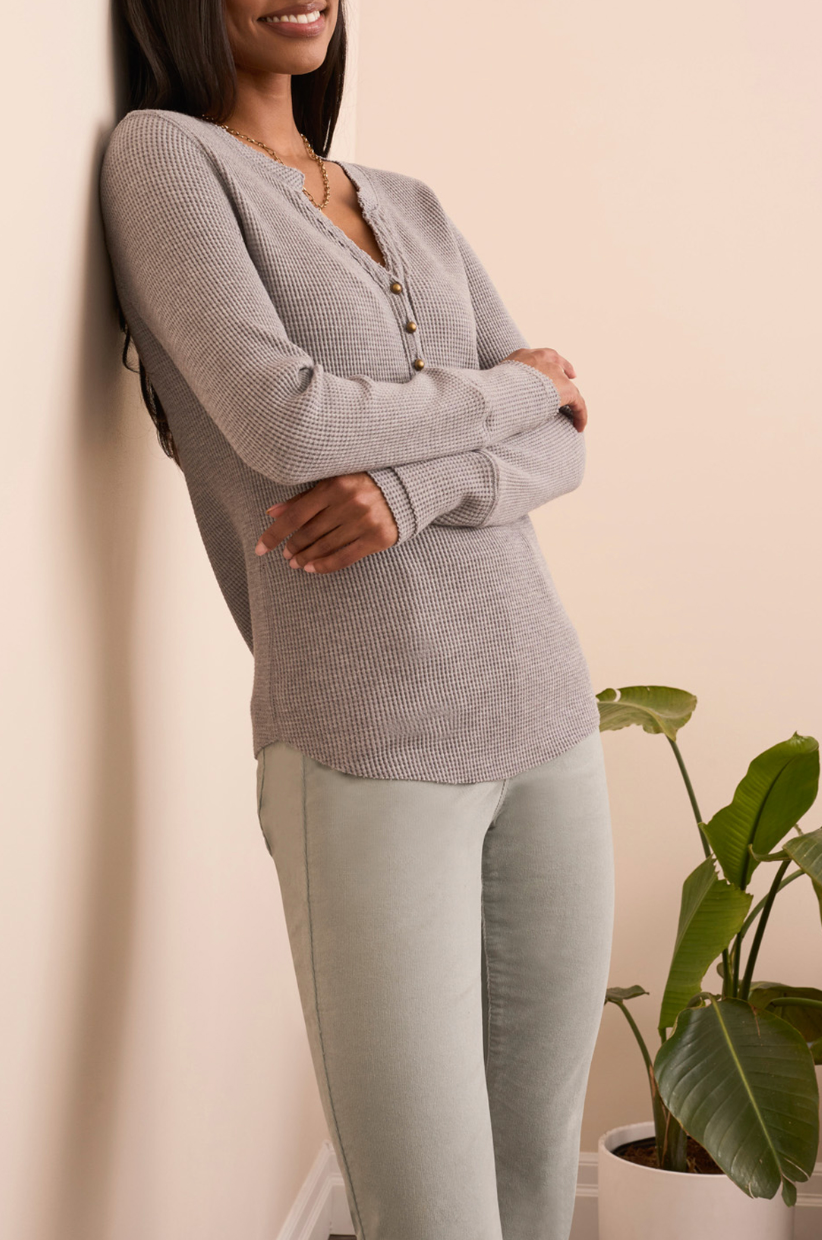 Tribal | Henley Top W/ Buttons
