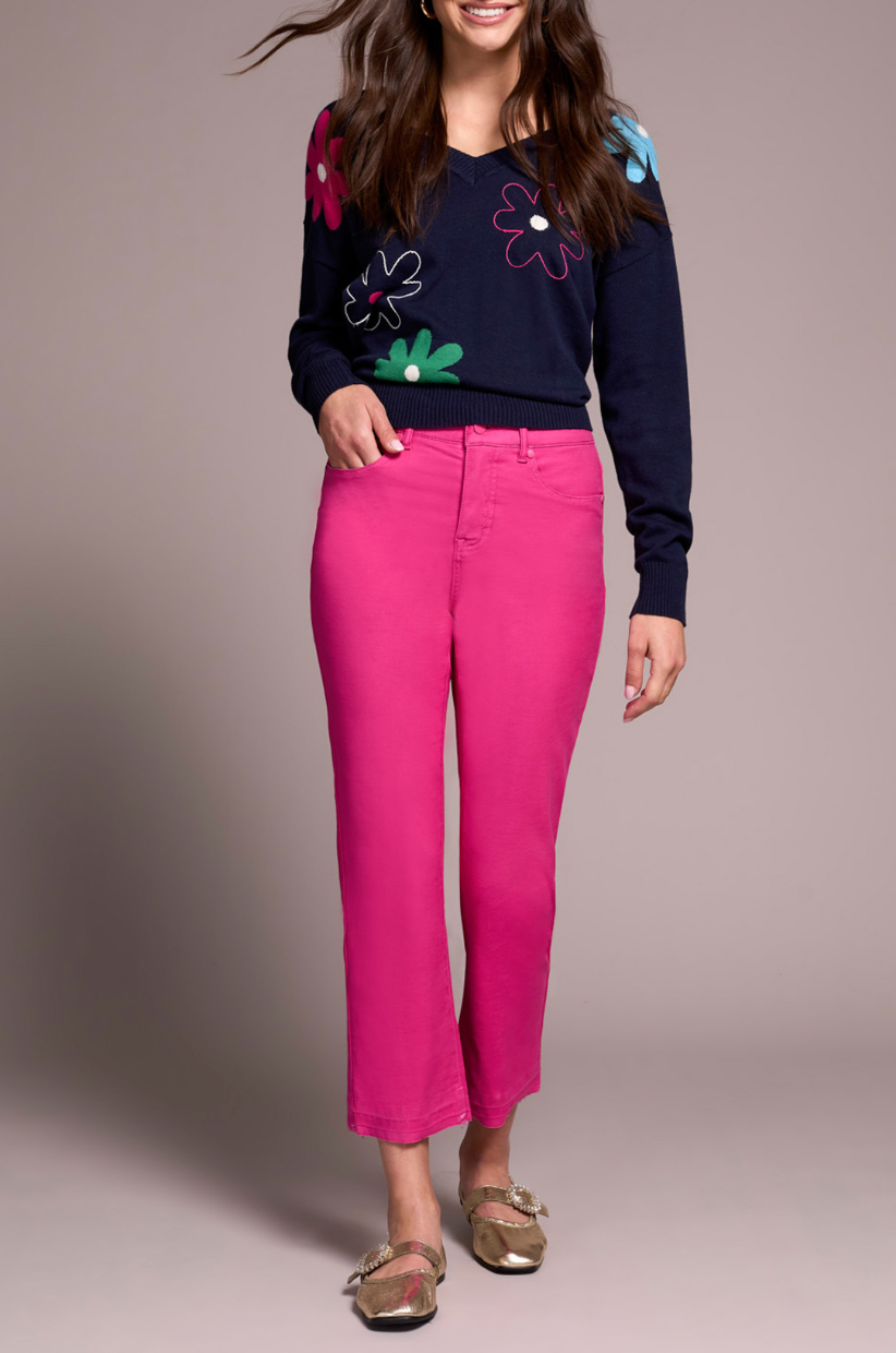 Sophia Curvy Micro Flare Crop