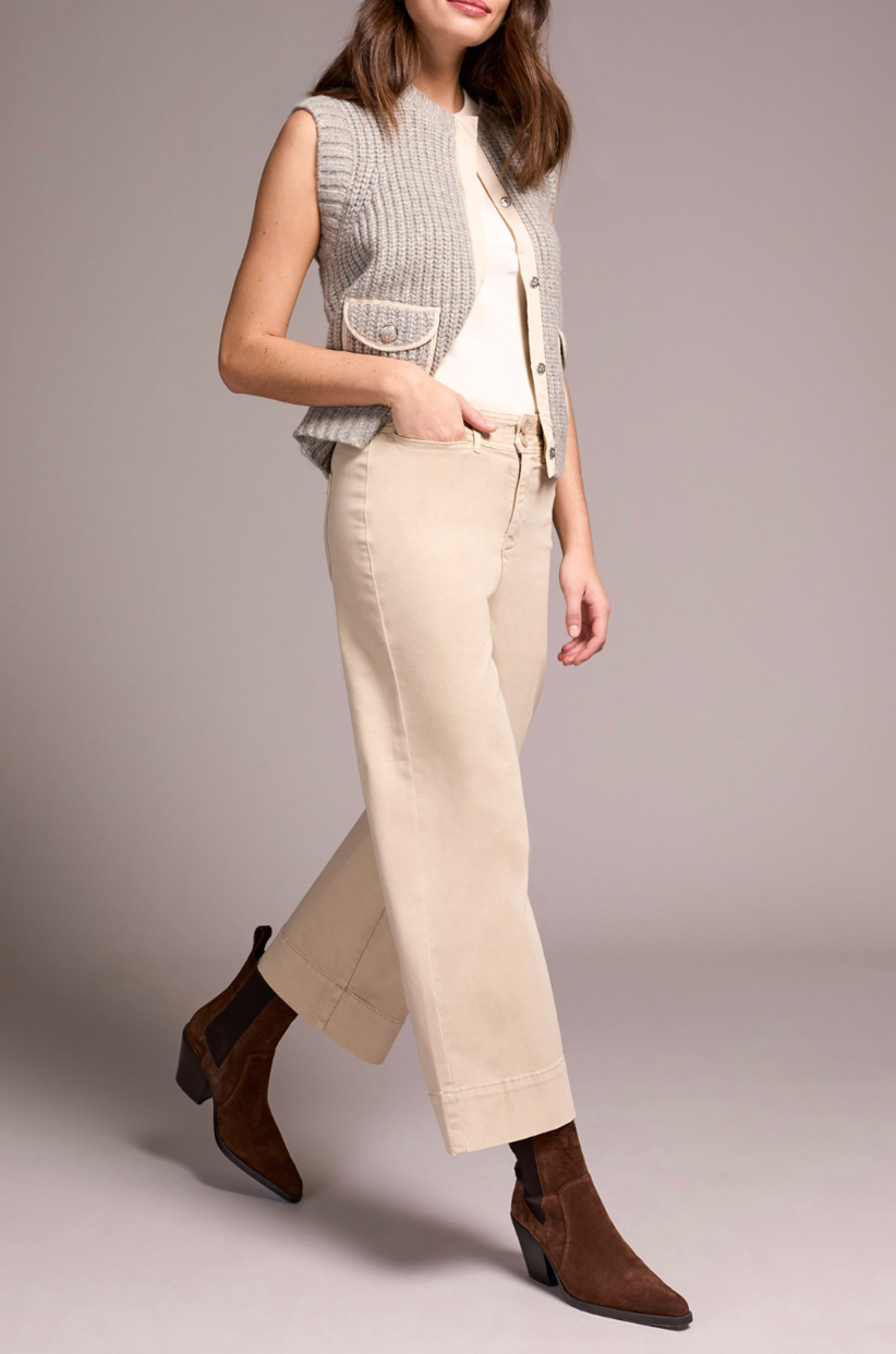 Tribal | High Rise Fly Front Palazzo