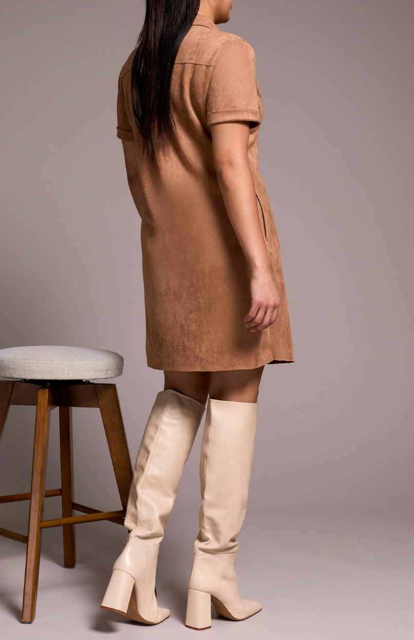 Tribal | Short Sleeve Dress With Eyelets