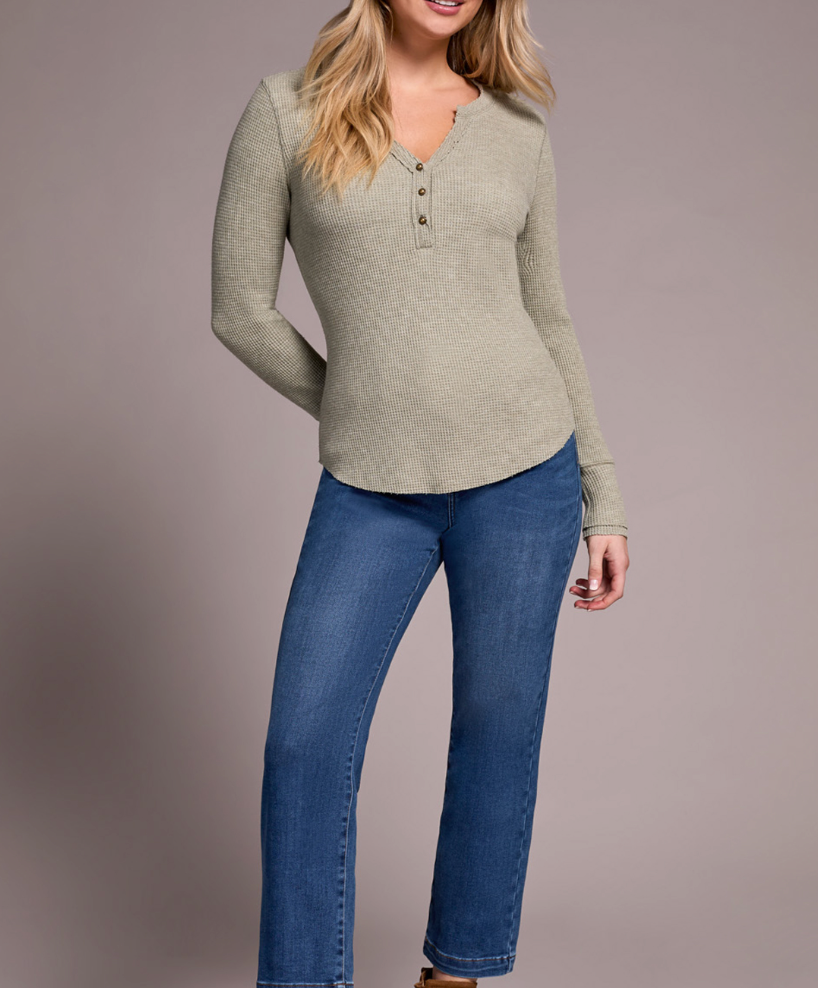 Tribal | Henley Top W/ Buttons