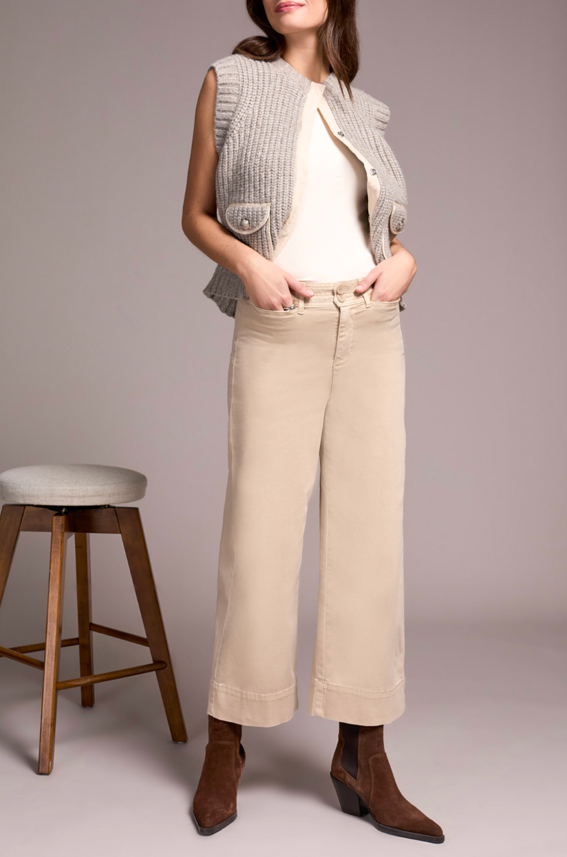 Tribal | High Rise Fly Front Palazzo