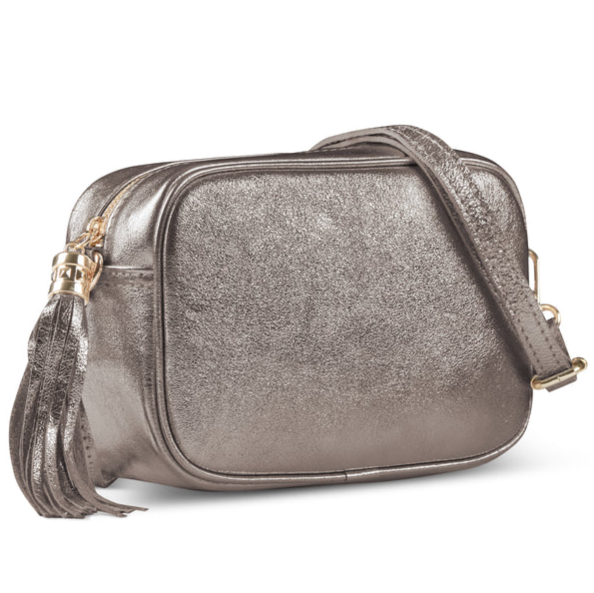 Takeasy | Metallic Leather Crossbody