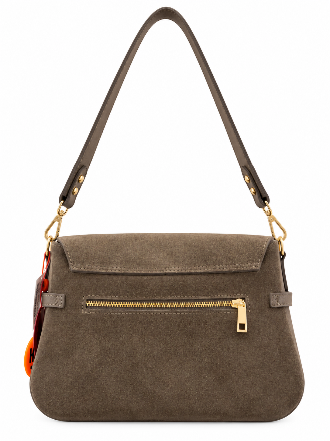 Taupe Mallory Suede Bag