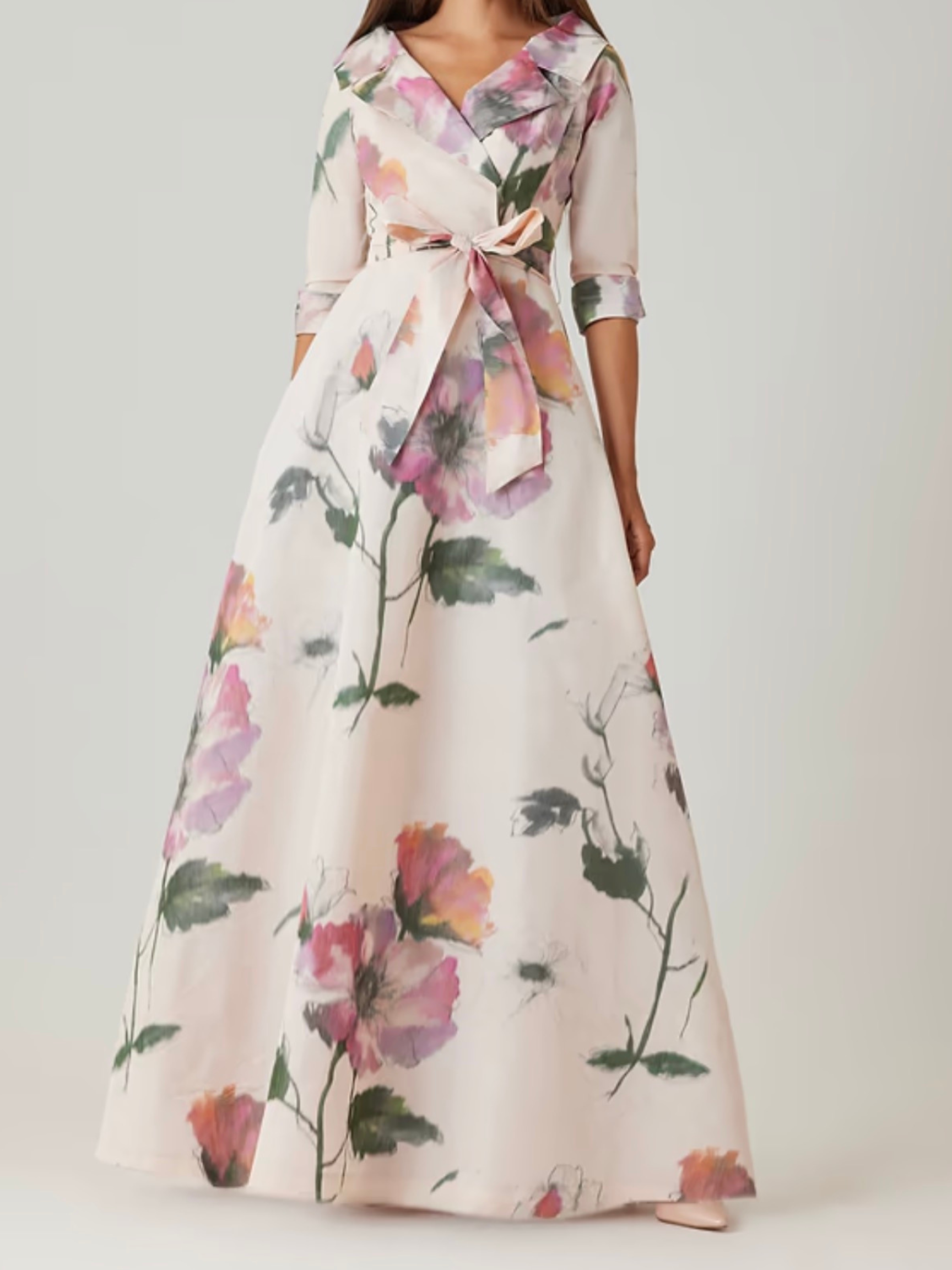 Teri Jon | Floral mother of the bride Gown