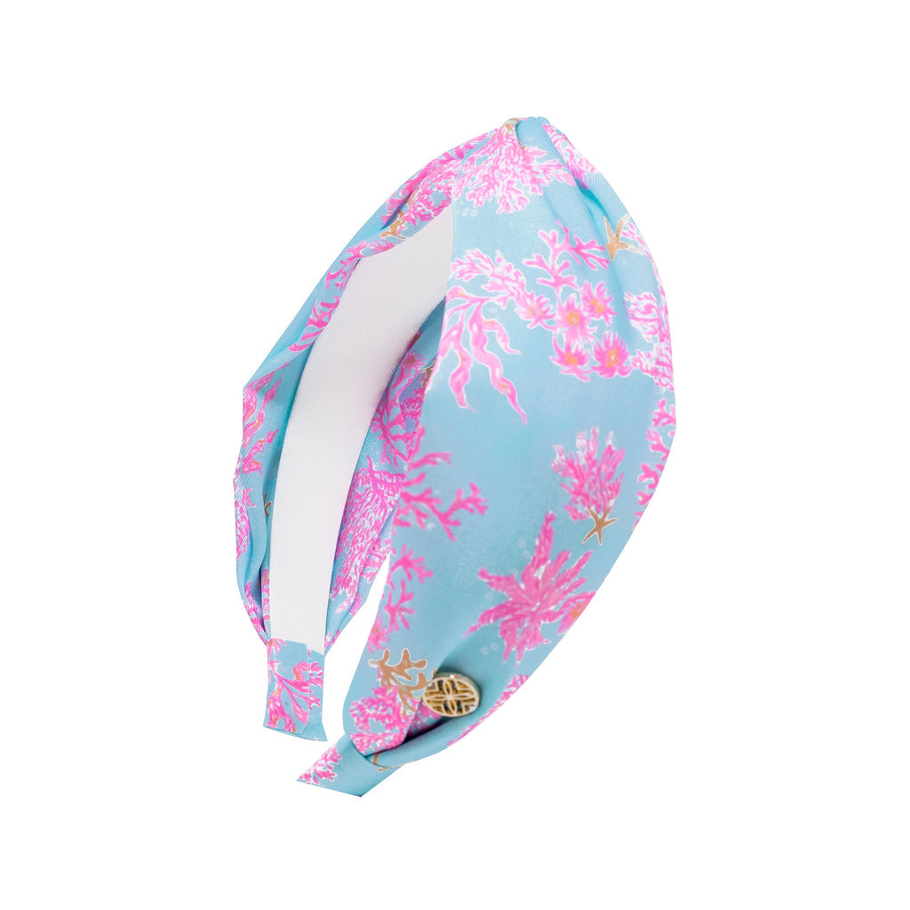 Twist Knot Headband, Royal Coral