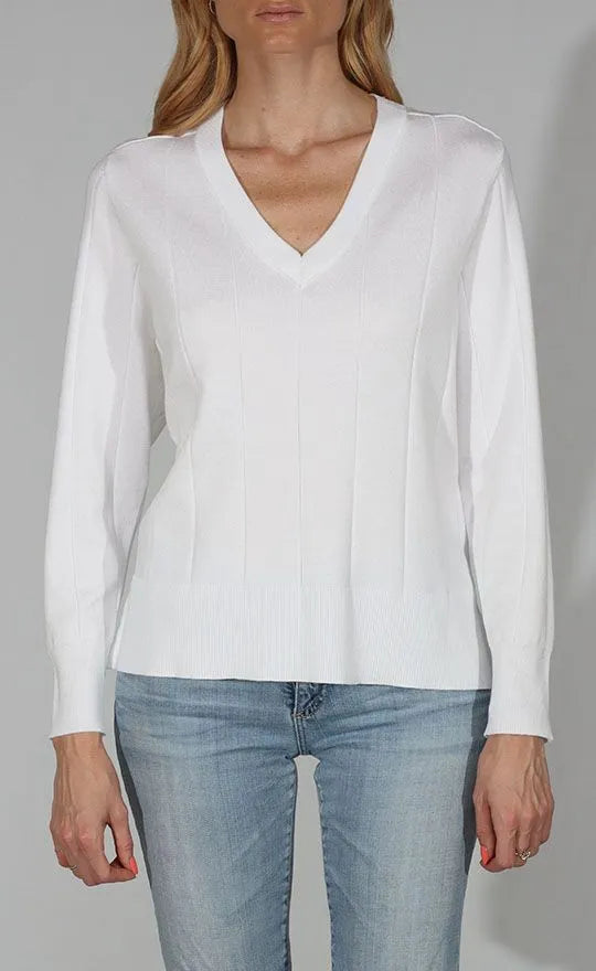 Metric | V Neck Top - White