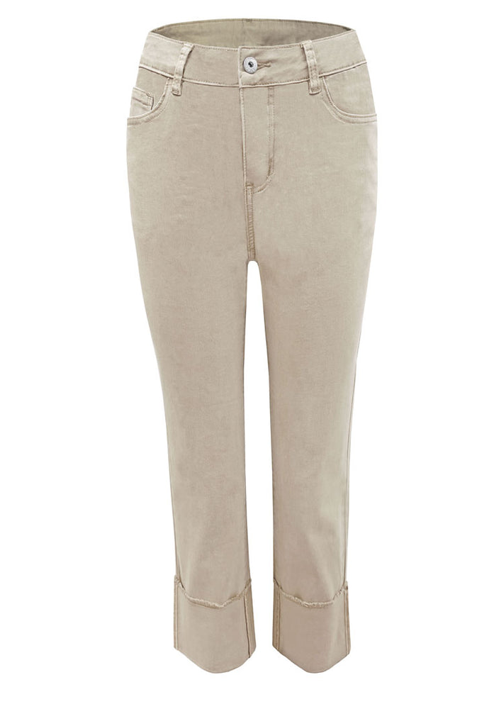 Ethyl | Easy Breeze Crop Pant - Tan