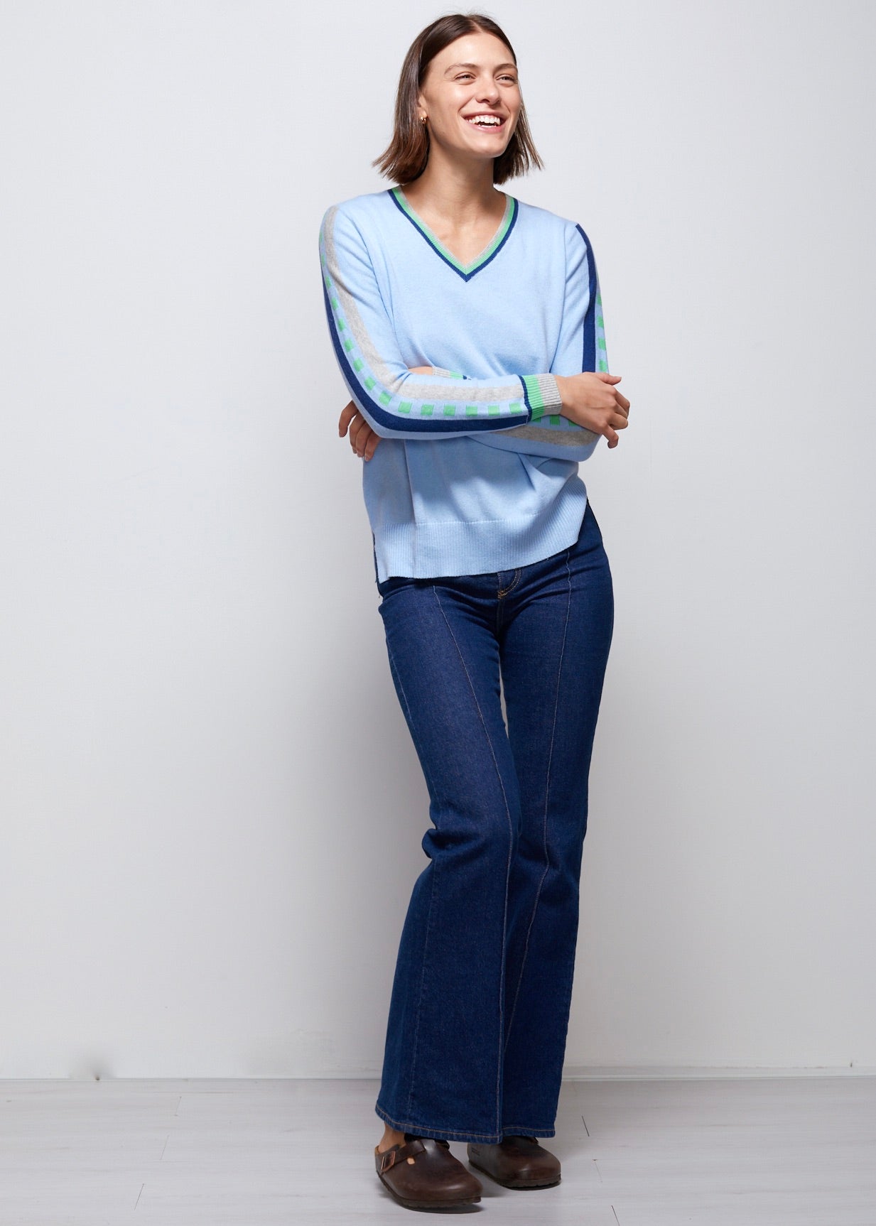 Zaket& Plover | Vneck with Stripe