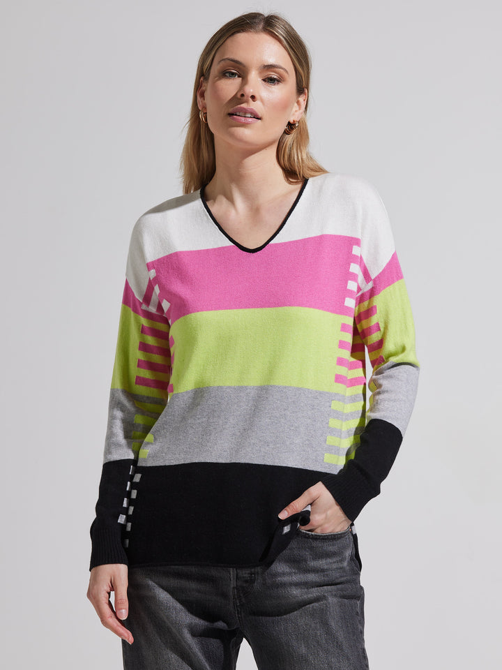 Zaket& Plover | Color Block Stripe Sweater