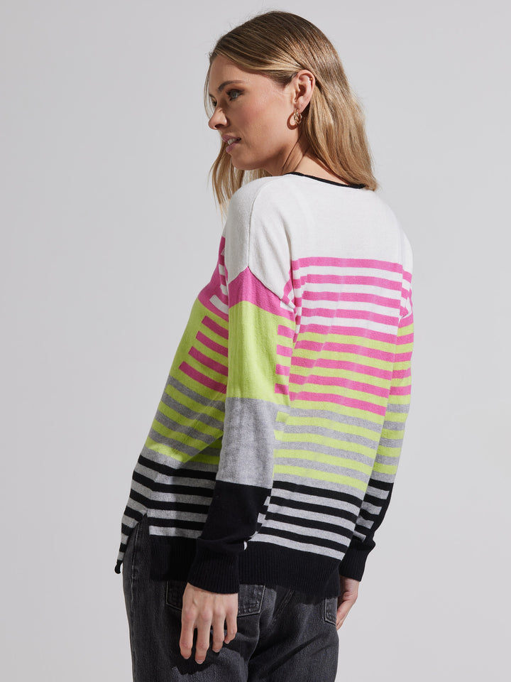 Zaket& Plover | Color Block Stripe Sweater
