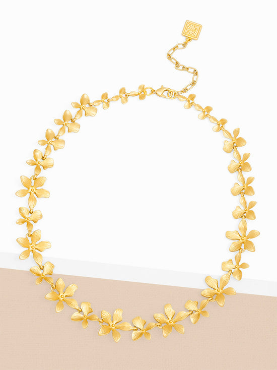 Graduated Flower Necklace