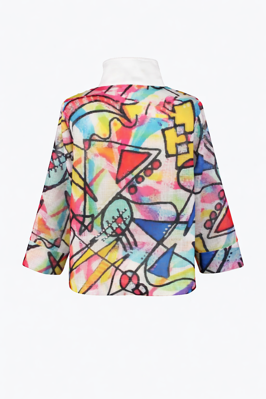 Damee | Bright Abstract Print Jacket