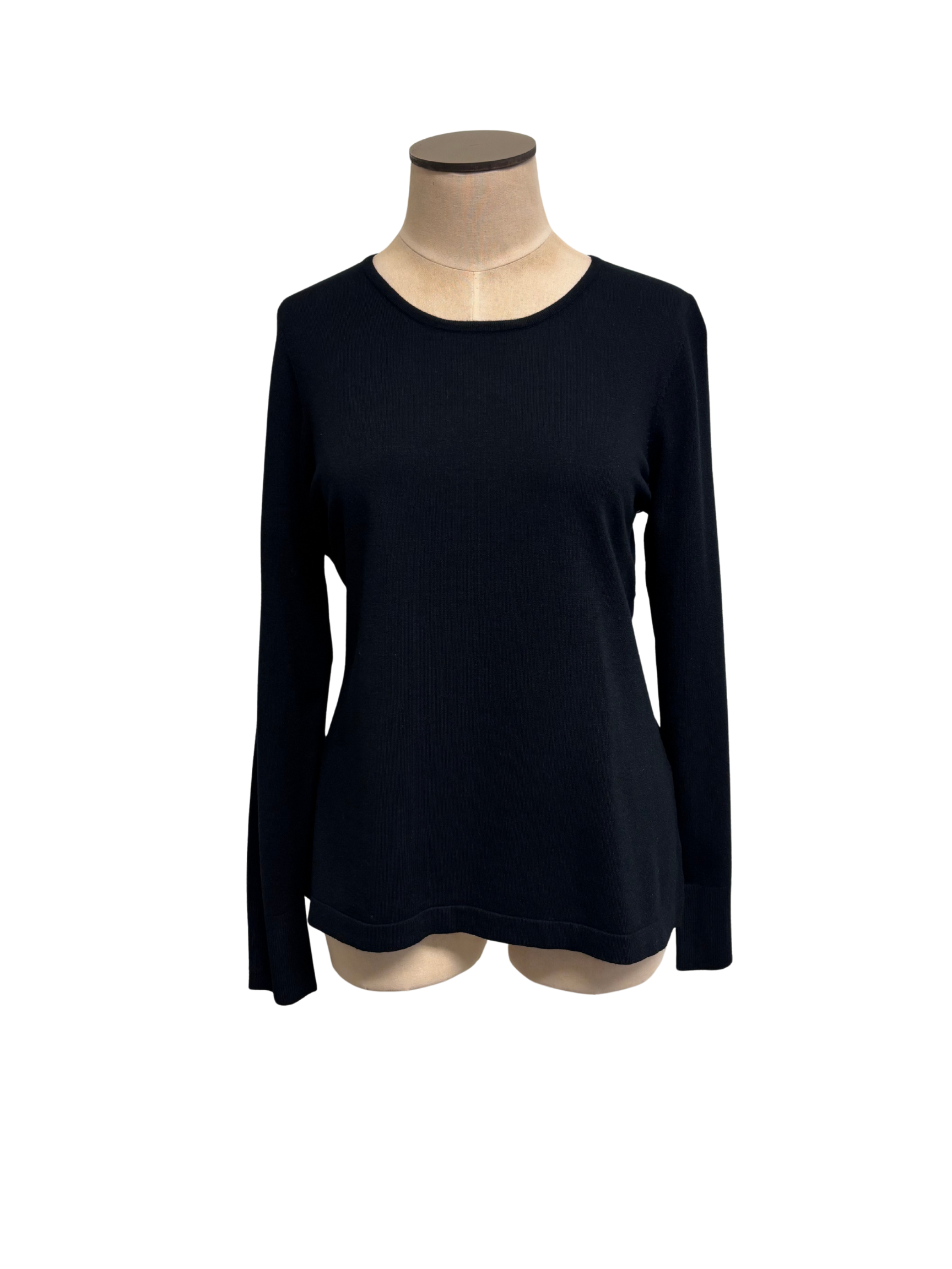 Black Long Sleeve with Pearl Buttons on the Cuffs