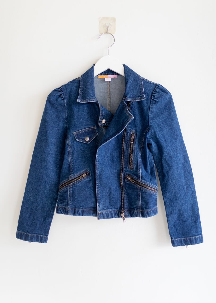Briton Court | Moto Jacket- Dark Denim