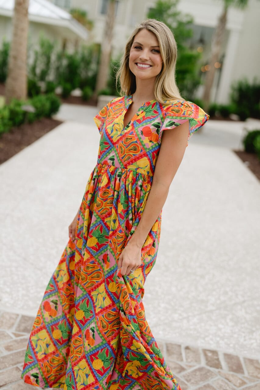 Briton Court | Jenny Maxi Dress- Golden Tales