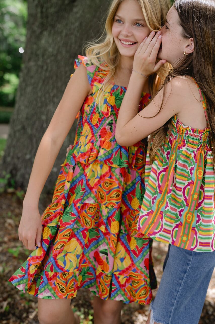 Briton Court | Girls Remi Smocked Girls Dress